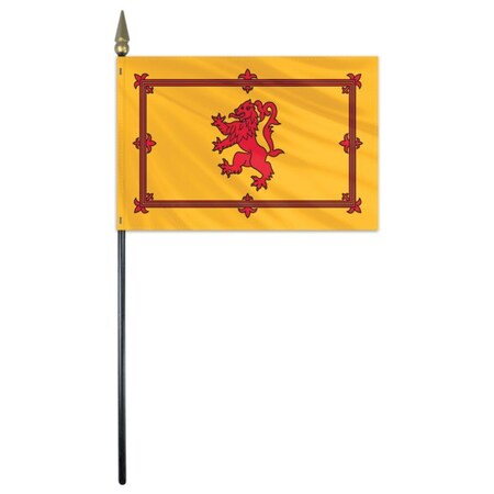 Scotland Stick Flag With Lion 12x18